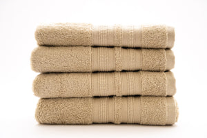 Luxury 4 Piece Hand Towel - 100% Cotton - Soft and Absorbent Luxury 4 Piece Hand Towel - 100% Cotton - Soft and Absorbent