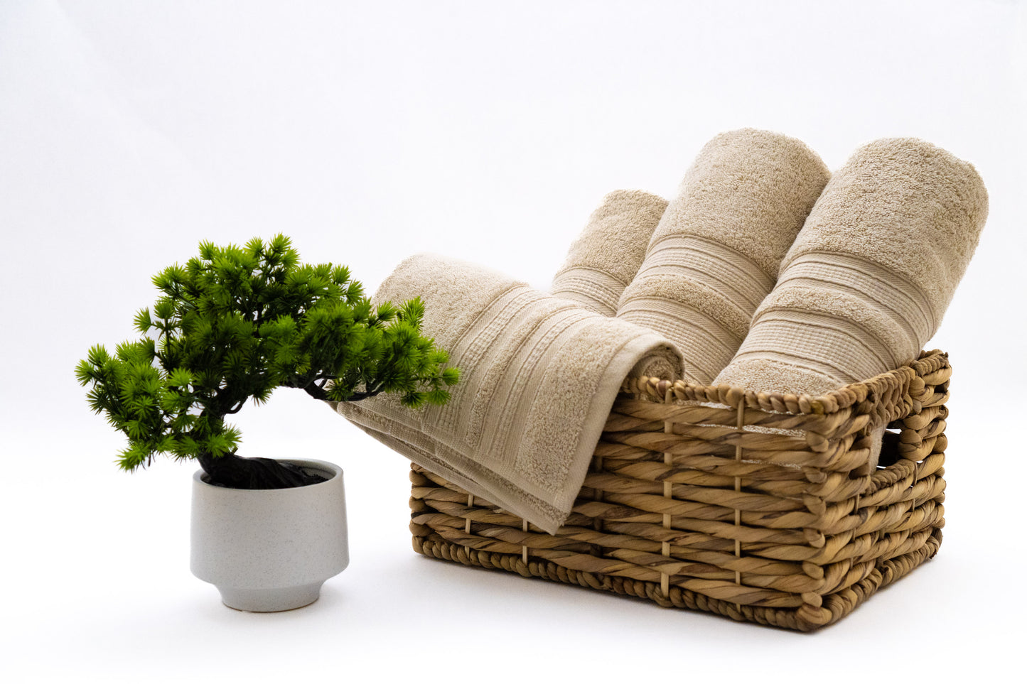 Luxury 6 Piece Bath Towel Set - 100% Cotton - Soft and Absorbent