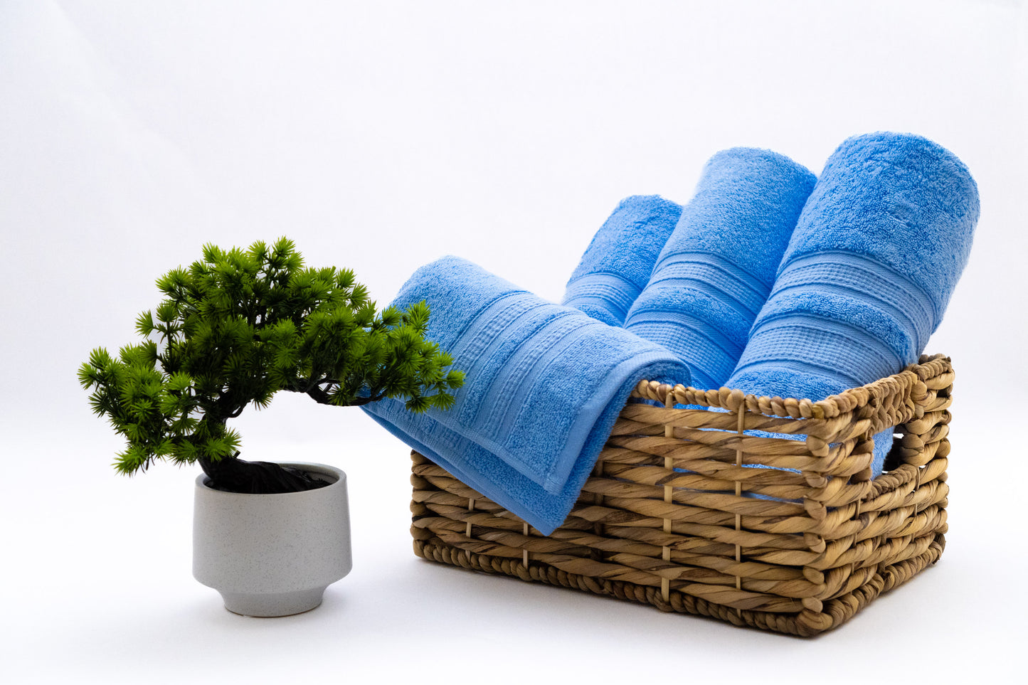 Luxury 6 Piece Bath Towel Set - 100% Cotton - Soft and Absorbent