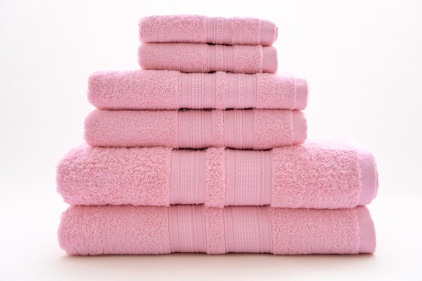 Luxury 6 Piece Bath Towel Set - 100% Cotton - Soft and Absorbent