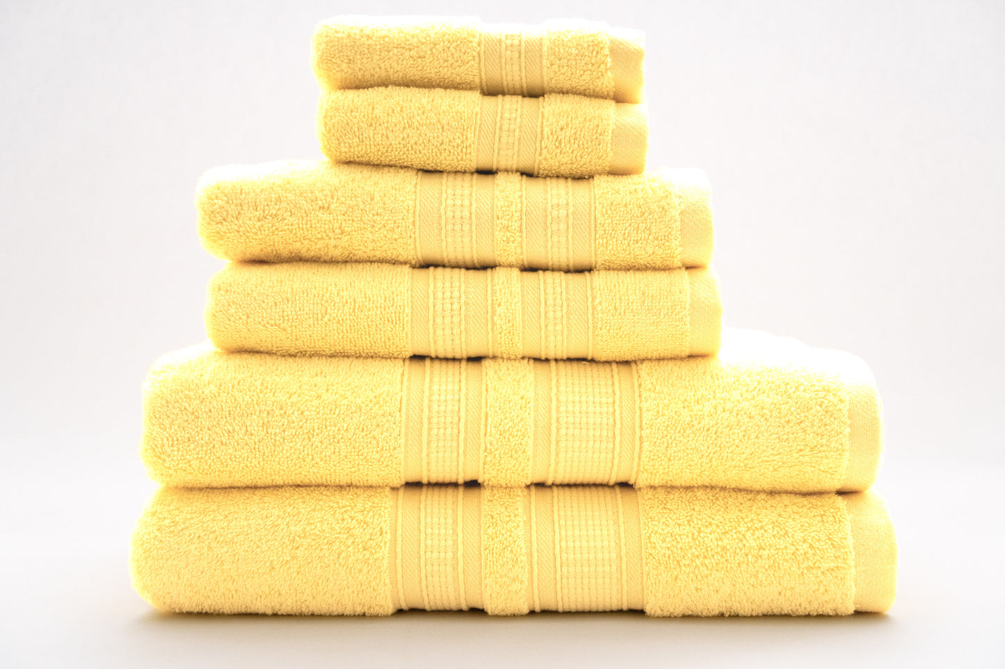 Luxury 6 Piece Bath Towel Set - 100% Cotton - Soft and Absorbent