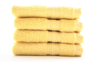 Luxury 4 Piece Face Towel - 100% Cotton - Soft and Absorbent Luxury 4 Piece Face Towel - 100% Cotton - Soft and Absorbent
