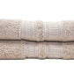 AZLINEN Two Beige Bath Towels