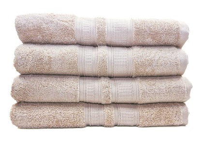 Luxury 4 Piece Bath Towel Set - 100% Cotton - Soft and Absorbent