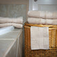 AZLINEN Beige Bath Towels