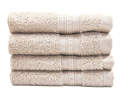 Luxury 4 Piece Face Towel - 100% Cotton - Soft and Absorbent