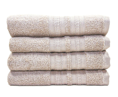 Luxury 4 Piece Hand Towel - 100% Cotton - Soft and Absorbent