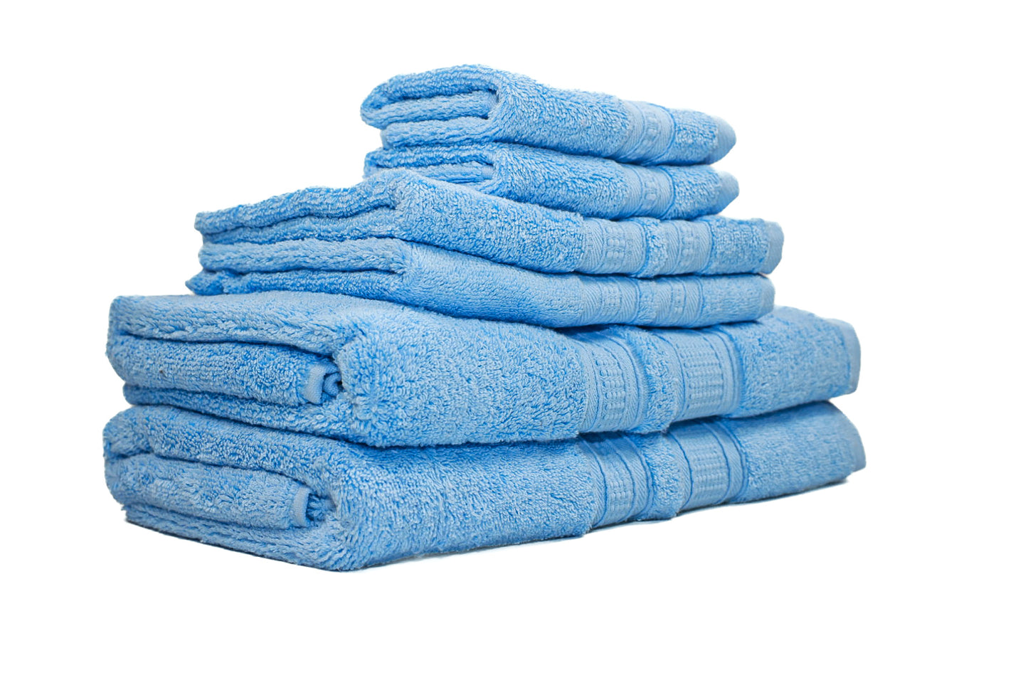 Luxury 6 Piece Bath Towel Set - 100% Cotton - Soft and Absorbent