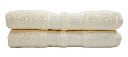 AZLINEN Two Cream Bath Towels