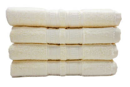 Luxury 4 Piece Bath Towel Set - 100% Cotton - Soft and Absorbent