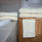 AZLINEN Cream Bath Towels