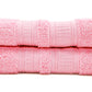 AZLINEN Two Pink Bath Towels