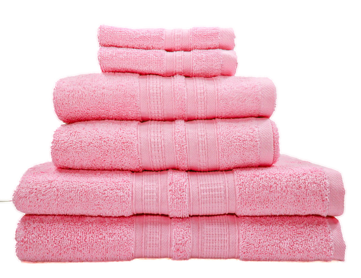 Luxury 6 Piece Bath Towel Set - 100% Cotton - Soft and Absorbent