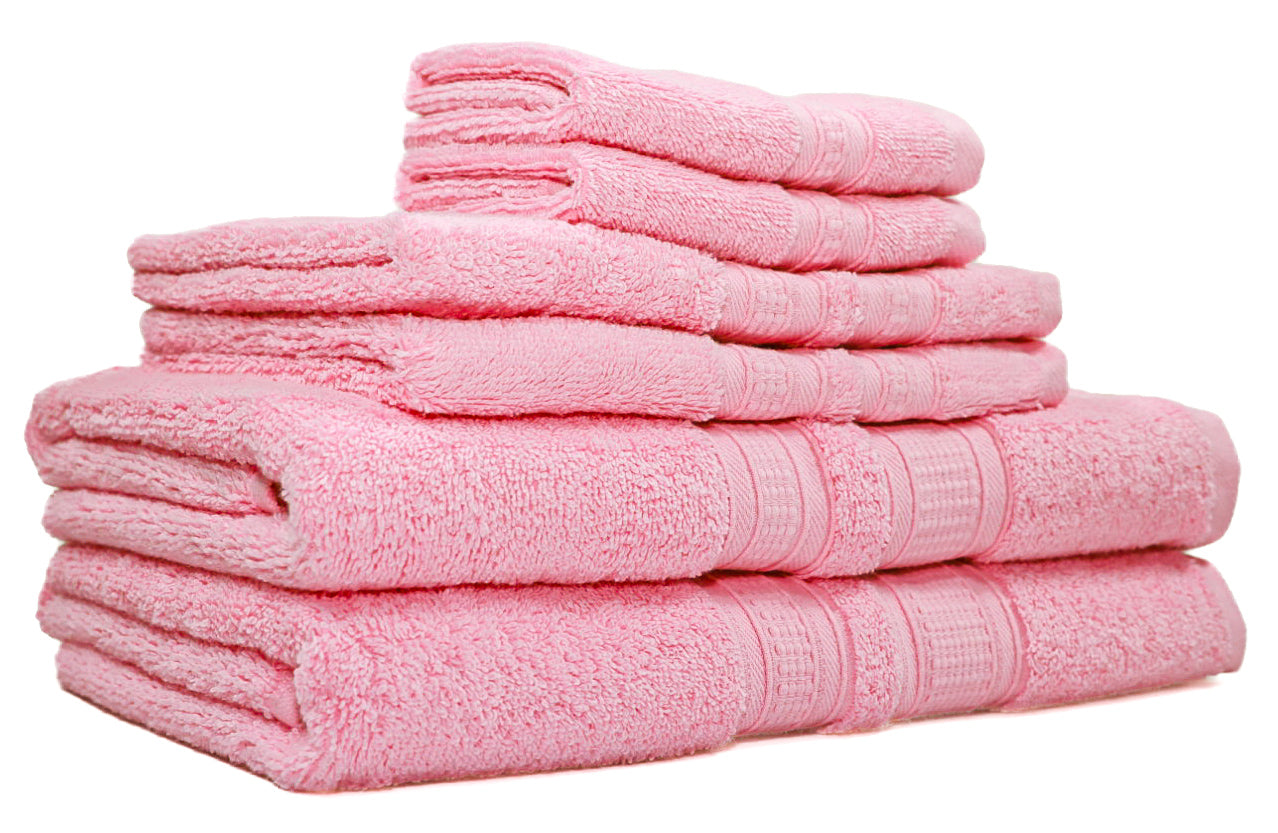 Luxury 6 Piece Bath Towel Set - 100% Cotton - Soft and Absorbent