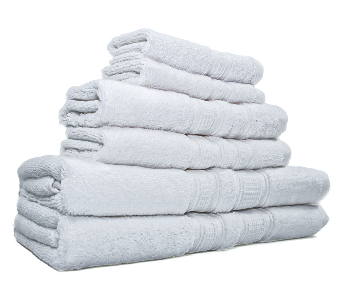 Luxury 6 Piece Bath Towel Set - 100% Cotton - Soft and Absorbent