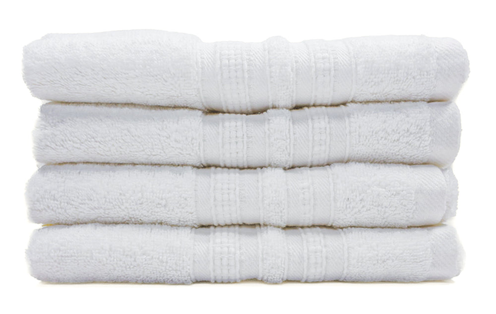 Luxury 4 Piece Hand Towel - 100% Cotton - Soft and Absorbent