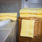 AZLINEN Yellow Bath Towels