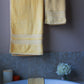 AZLINEN Yellow Bath Towels