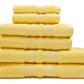 Luxury 6 Piece Bath Towel Set - 100% Cotton - Soft and Absorbent