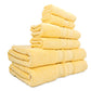 Luxury 6 Piece Bath Towel Set - 100% Cotton - Soft and Absorbent