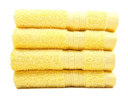 Luxury 4 Piece Face Towel - 100% Cotton - Soft and Absorbent