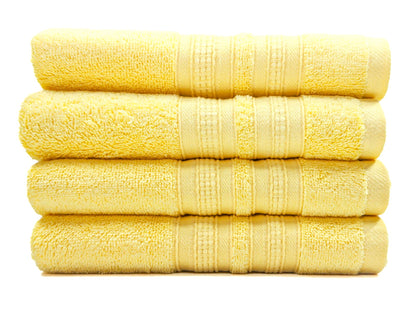 Luxury 4 Piece Hand Towel - 100% Cotton - Soft and Absorbent